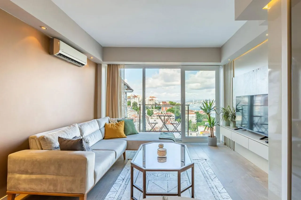 Central Apartment With Bosphorus View In Cihangir Istanbul